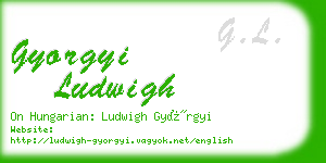 gyorgyi ludwigh business card